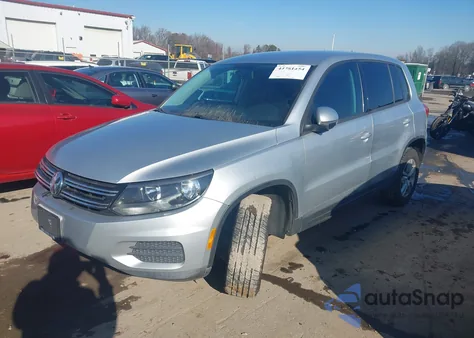 2013 Volkswagen Tiguan S z USA, uszkodzony, nr VIN WVGAV3AX7DW581983